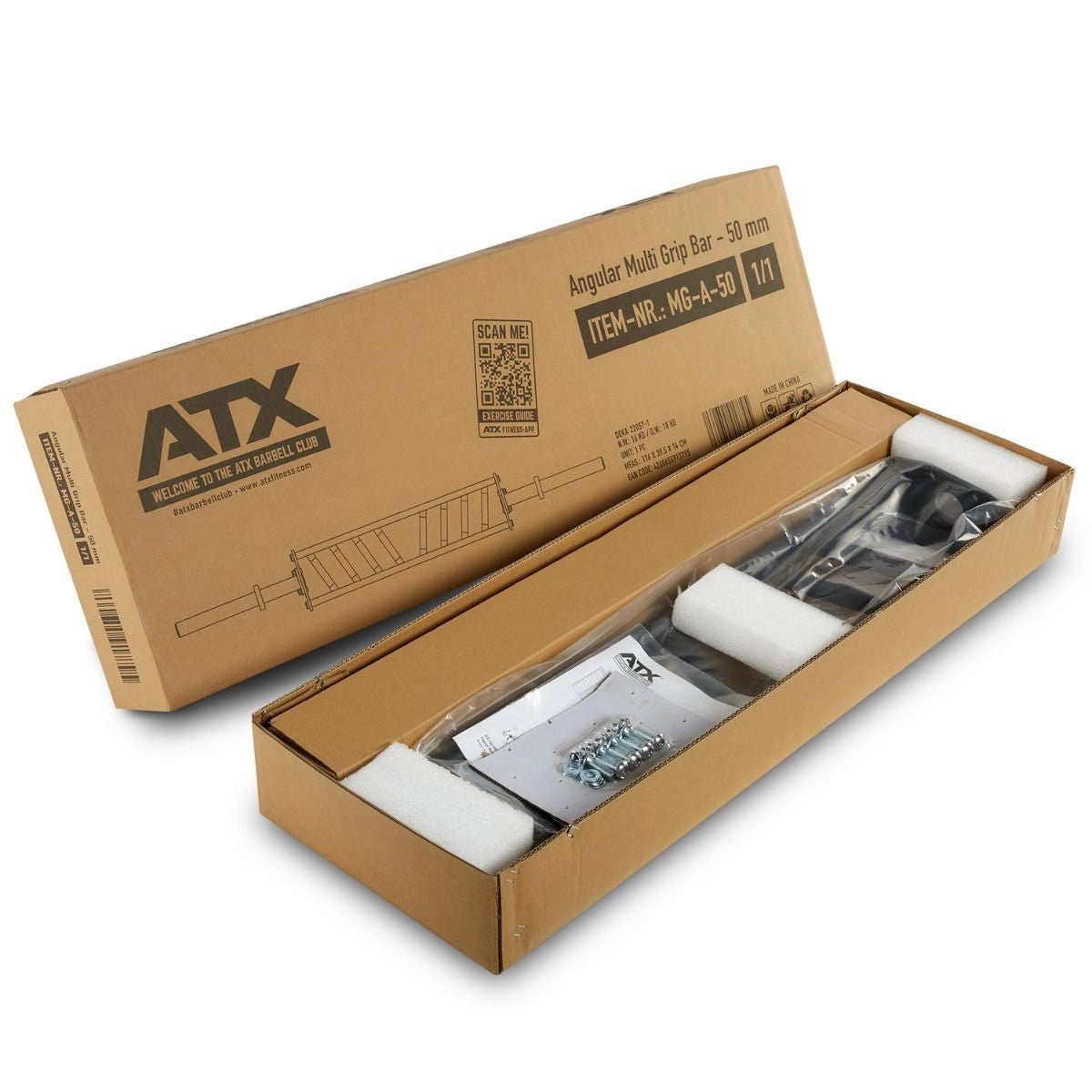 ATX® Angular Multi Grip Bar - 200 cm x 50 mm - Multi Grip Bar