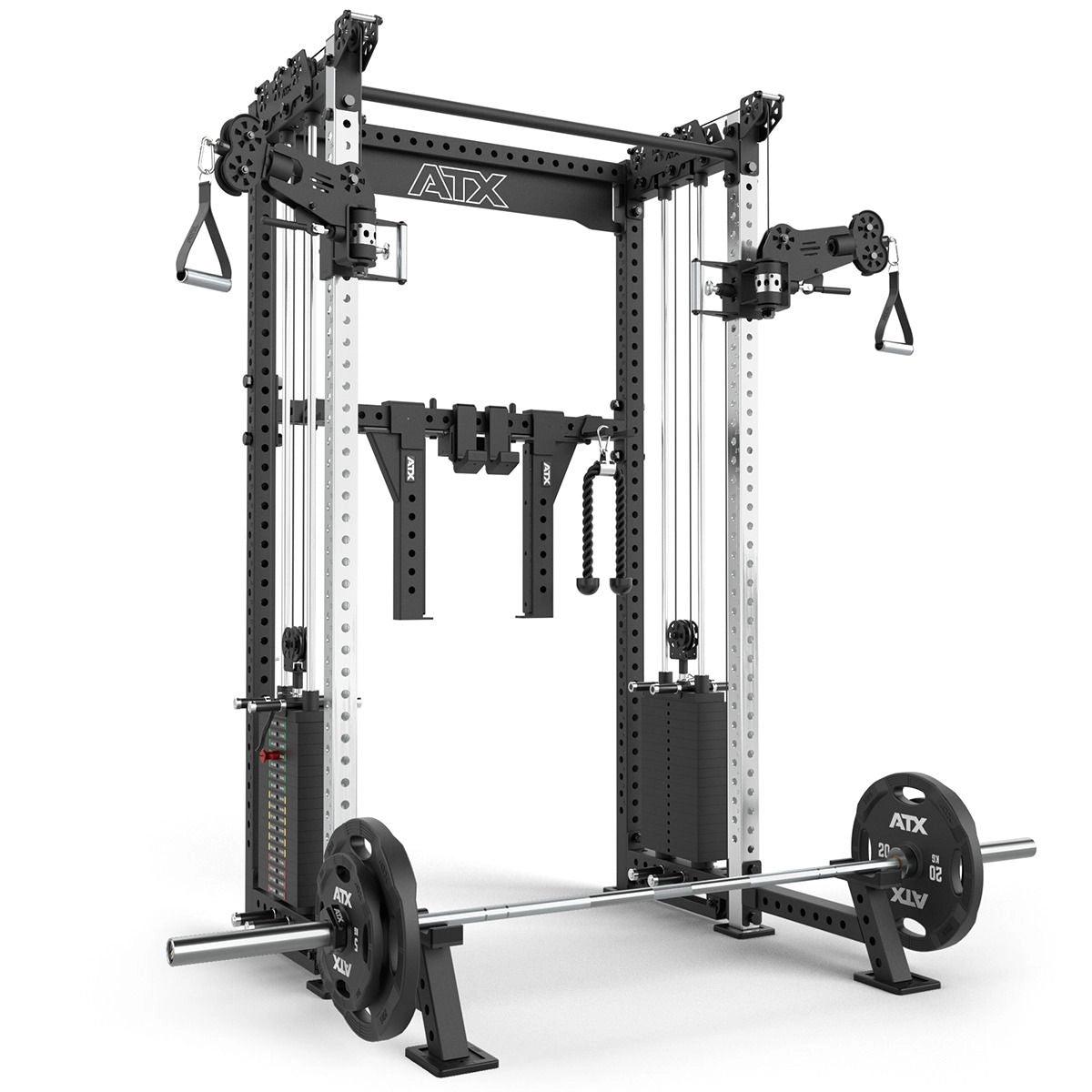 ATX® Cable Half Rack mit 2 x 90 kg Steckgewichten - Half Rack mit Dual Kabelzug