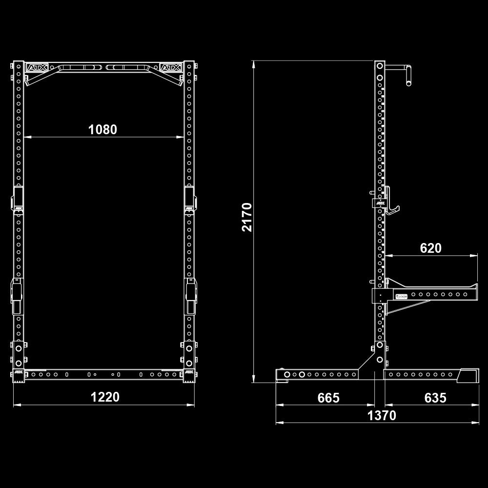 ATX® Half Rack HRX - 780 - Half Rack