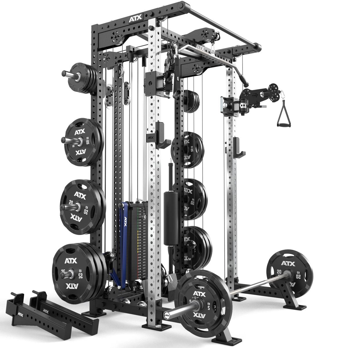 ATX® Hardcore Half Rack & Pull Station - Half Rack mit Kabelzug