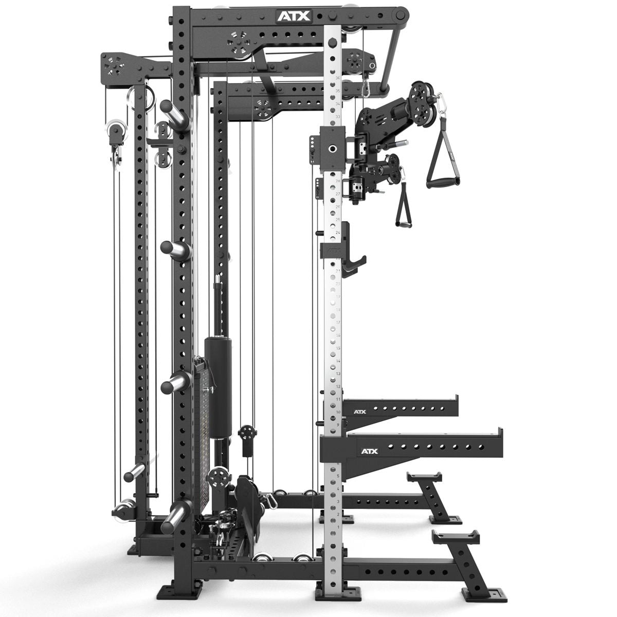 ATX® Hardcore Half Rack & Pull Station - Half Rack mit Kabelzug