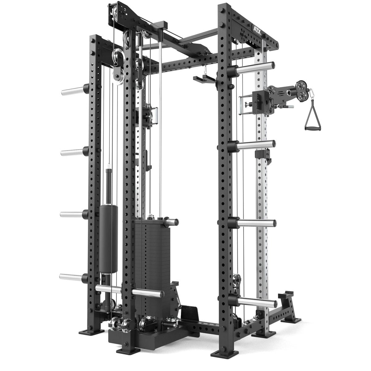 ATX® Hardcore Half Rack & Pull Station - Half Rack mit Kabelzug