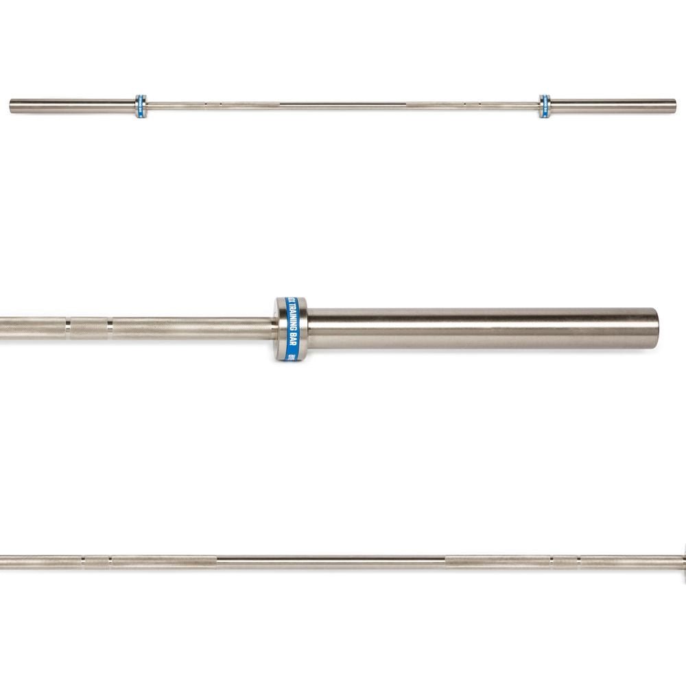 ATX® Olympic Hybrid Training Bar 220 cm x 50 mm - Chrom - Olympische Langhantelstange