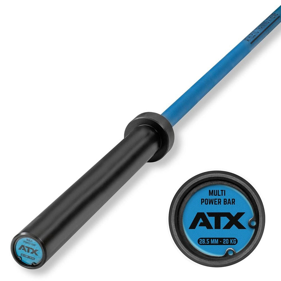 ATX® Multi Power Bar 220 cm x 50 mm - Cerakote (Steel Blue) - Olympische Langhantelstange