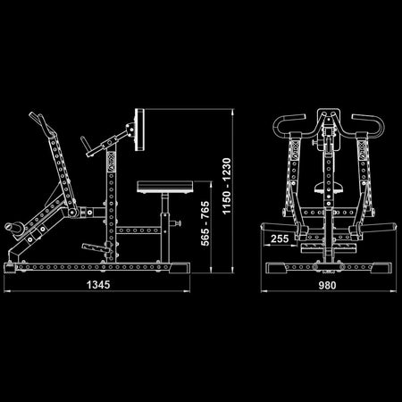 ATX® Lateral Row Machine - Rudergerät - Rudergerät