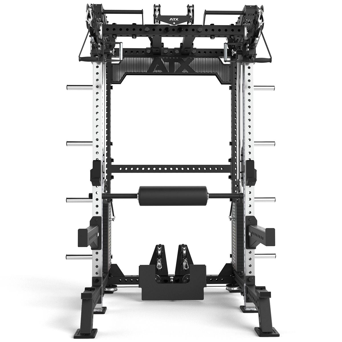 ATX® Multi Pull Rack 2.0 mit 2 x 110 kg Steckgewichten - Half Rack mit Kabelzug