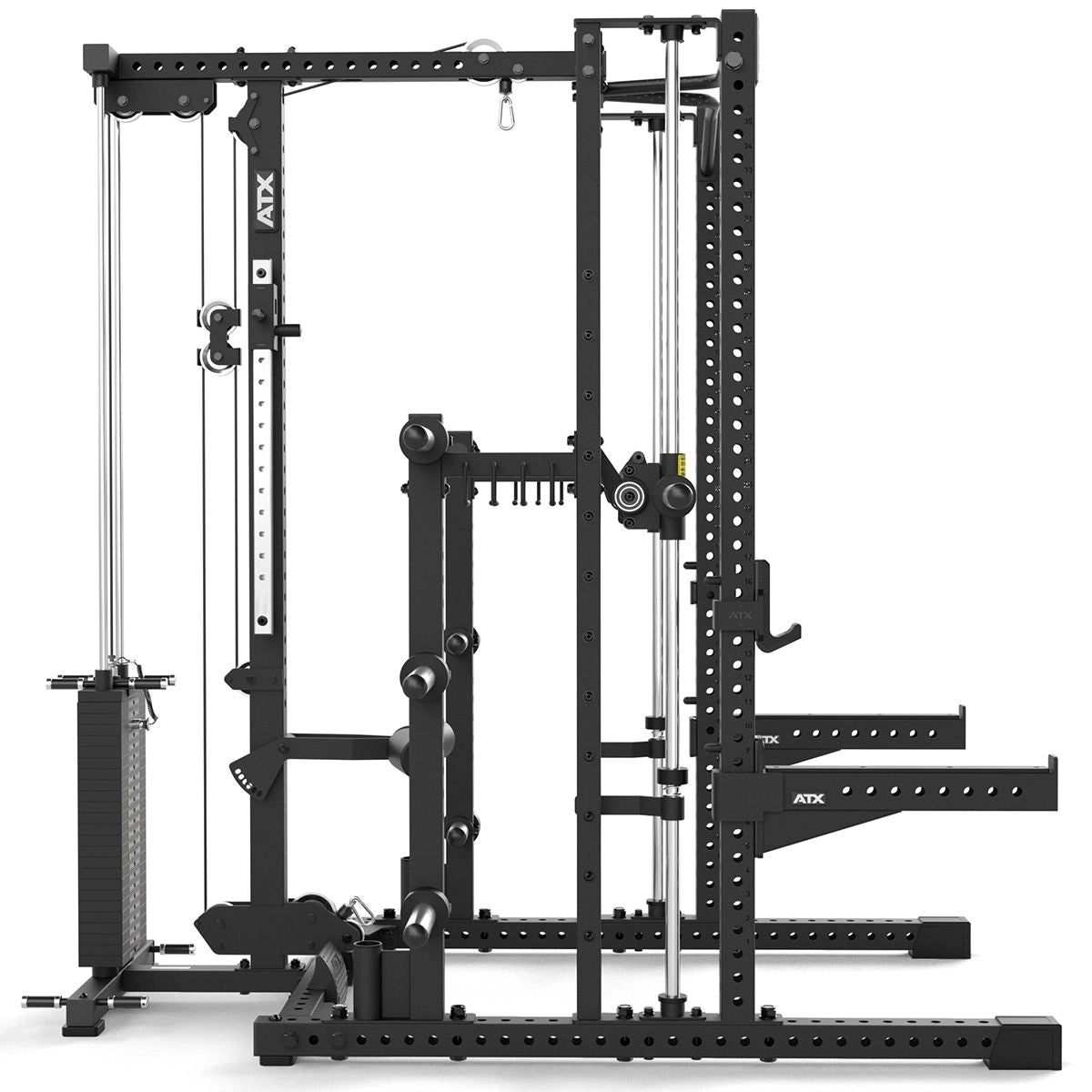 ATX® Multipresse - Rack 780 Komplettstation mit Latzugstation - 125 kg Steckgewichte - Multipresse mit Kabelzug