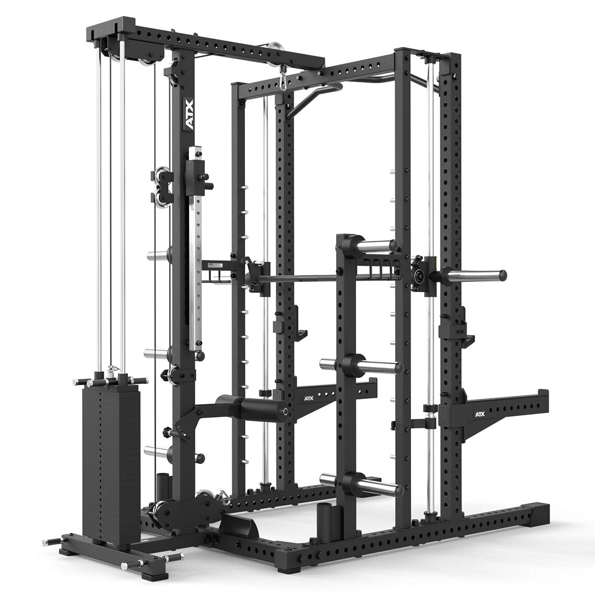 ATX® Multipresse - Rack 780 Komplettstation mit Latzugstation - 125 kg Steckgewichte - Multipresse mit Kabelzug