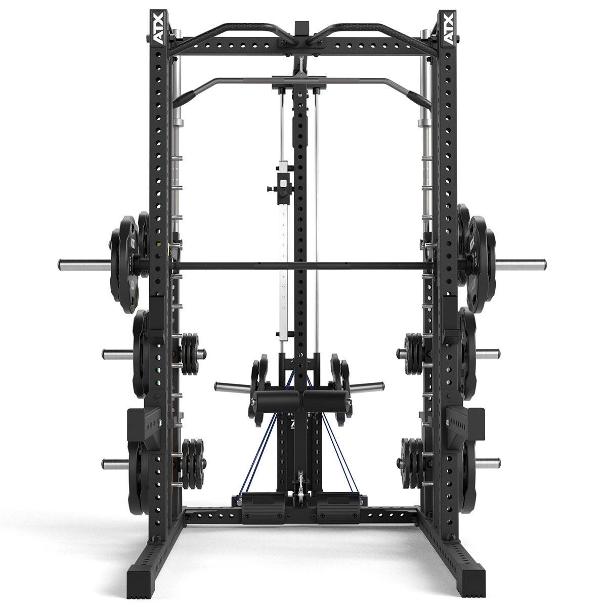 ATX® Multipresse - Rack MPX - 780 Komplettstation mit Latzugstation - Plate Load Ø 50 mm - Multipresse mit Kabelzug