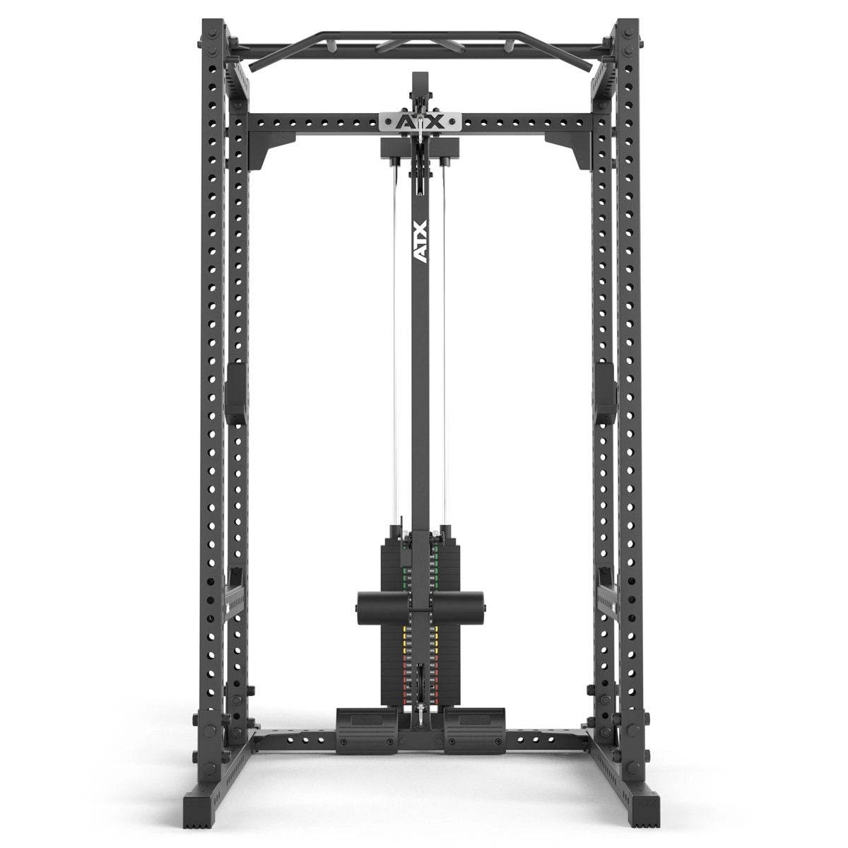 ATX® Power Rack 660 mit Latzug 115 kg Steckgewichte - Höhe 215 cm - Power Rack mit Kabelzug