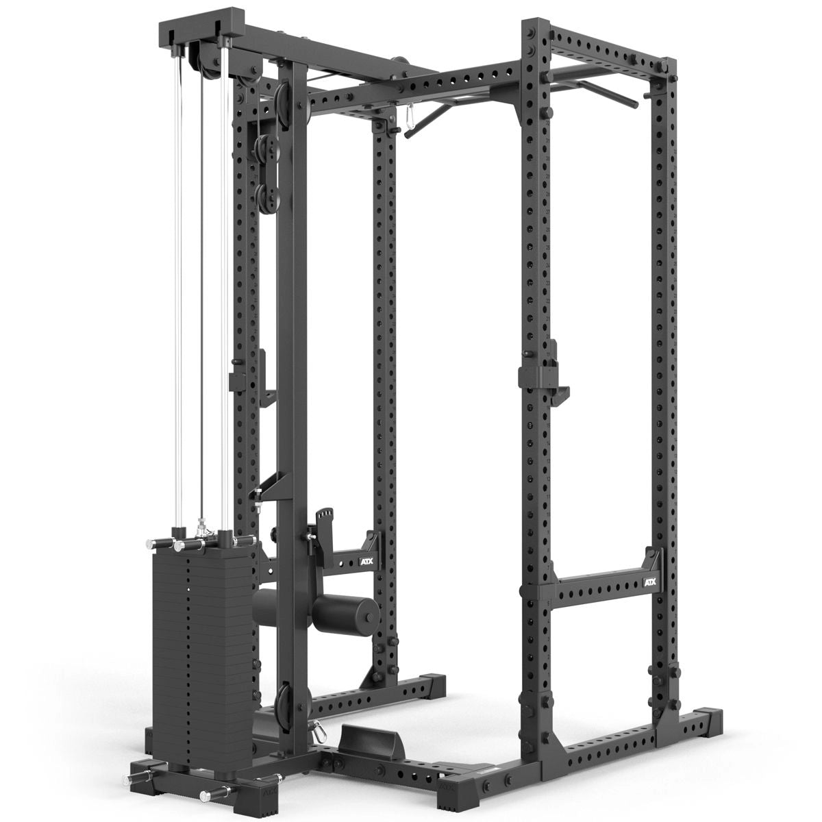ATX® Power Rack 660 mit Latzug 115 kg Steckgewichte - Höhe 215 cm - Power Rack mit Kabelzug