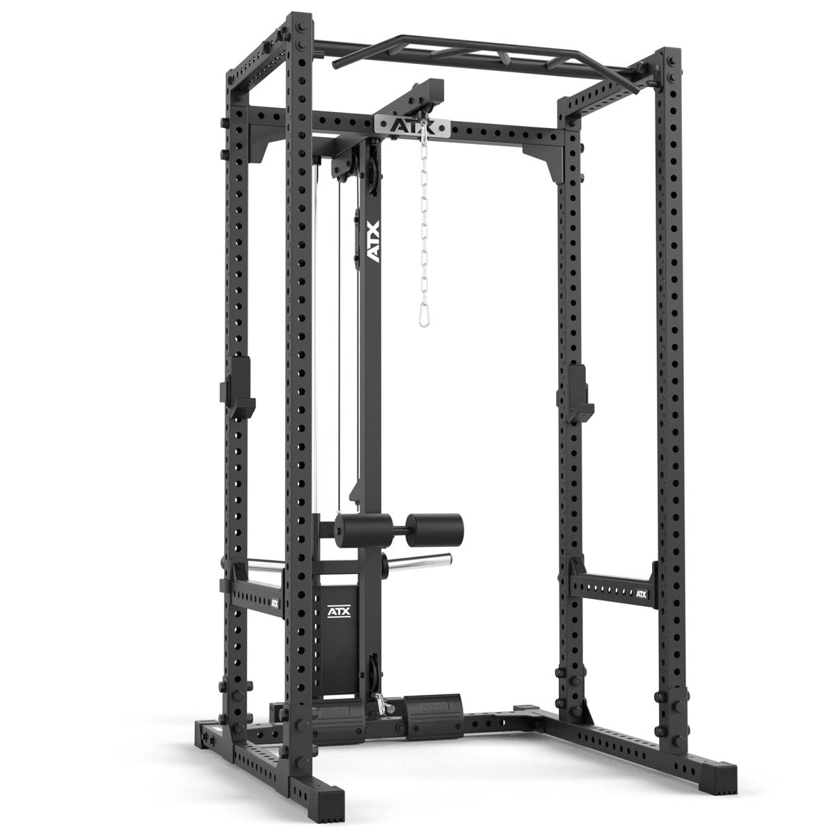 ATX® Power Rack 660 mit Plate Load Latzug - Höhe 215 cm - Power Rack mit Kabelzug