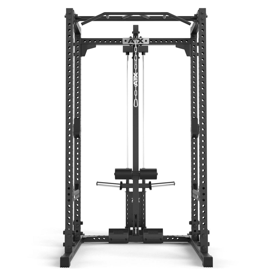 ATX® Power Rack 660 mit Plate Load Latzug - Höhe 215 cm - Power Rack mit Kabelzug