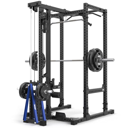 ATX® Power Rack 660 mit Plate Load Latzug - Höhe 215 cm - Power Rack mit Kabelzug