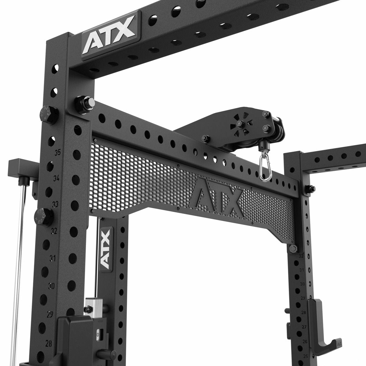 ATX® Power Rack PRX - 780 mit Latzug - 125 kg Steckgewichte - Power Rack mit Kabelzug