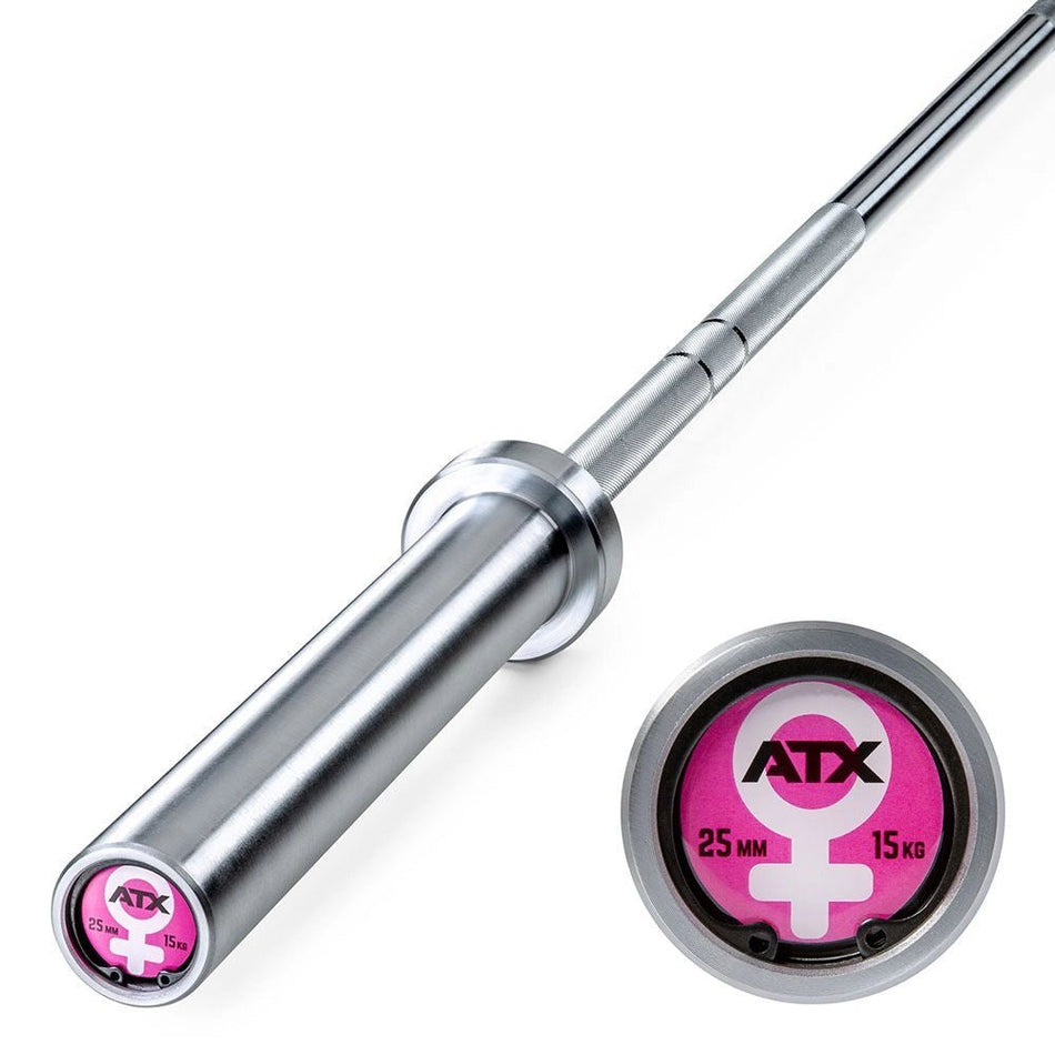 ATX® Women's Hybrid Olympic Bar 200 cm x 50 mm - 15 kg - Olympische Langhantelstange