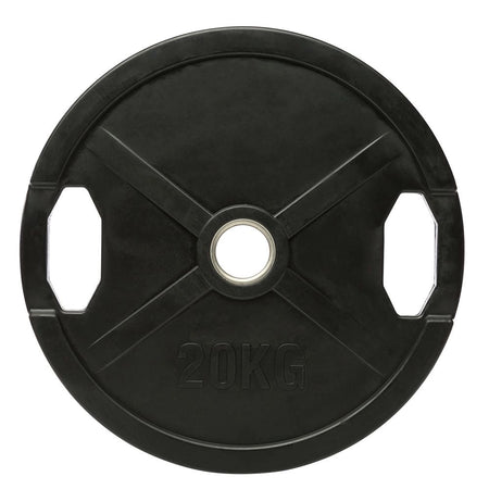 Hantelscheiben Gummi - Gripper - 50 mm - schwarz - Gummierte Hantelscheibe 50 mm