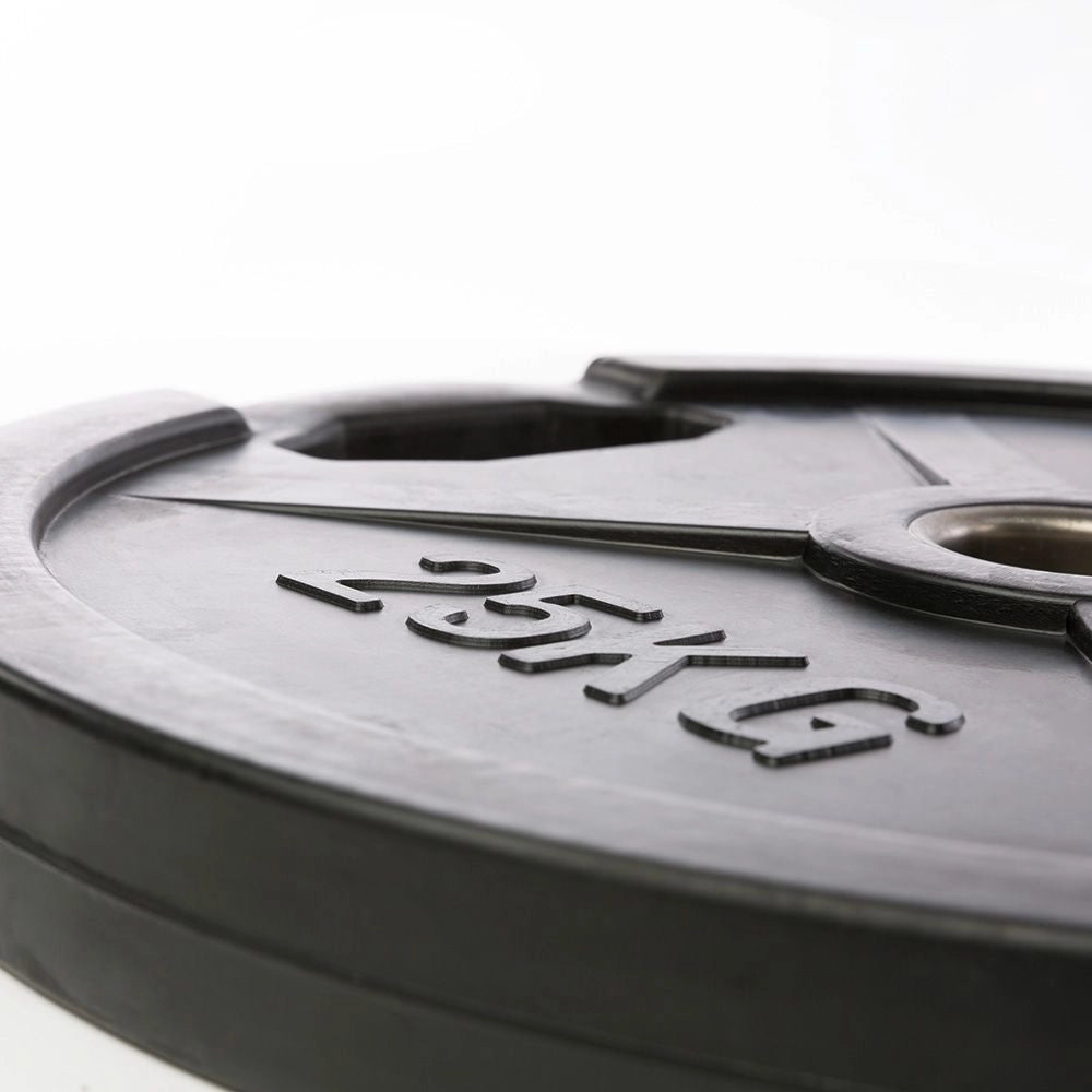 Hantelscheiben Gummi - Gripper - 50 mm - schwarz - Gummierte Hantelscheibe 50 mm